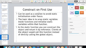 Static Initialisation in C++