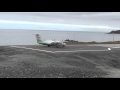 Dash8-100 Takeoff at  ENHV Honningsvåg airport