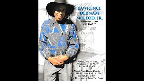 The Homegoing Service Of Lawrence McLeod