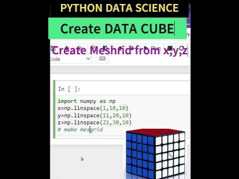 PYTHON WHAT IS DATA CUBE| HOW TO CREATE DATA CUBE| DATA CUBE IN ...