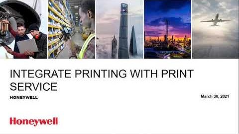 Printing with Print Service by Honeywell-Update