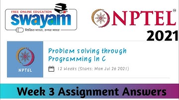 NPTEL Problem Solving Through Programming In C Assignment 3 Answers || Unique Jankari