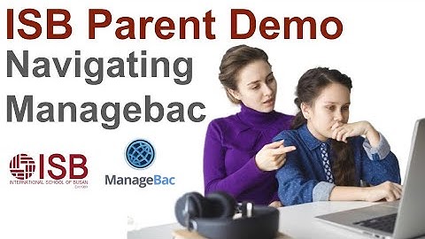 ISB Managebac for New Parents