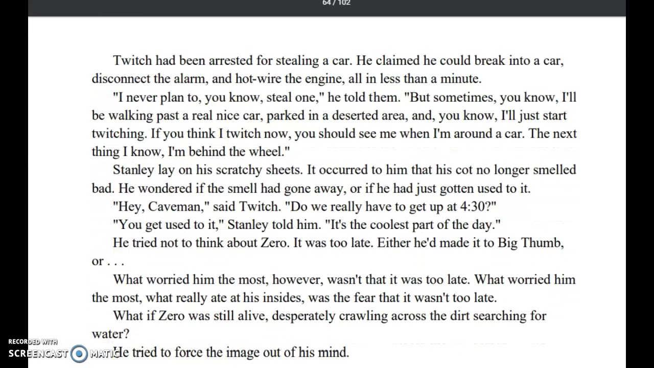 Holes Ch. 31-35 Part 1 - YouTube