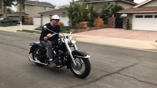 1950 Harley Davidson Fl Panhead Startup And Ride