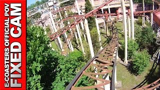 Vol dIcare Parc Asterix - Roller Coaster POV On Ride Hornet Coaster Zierer (Theme Park France)