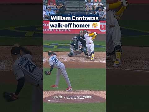 William Contreras with a 3-run walk-off homer 😱