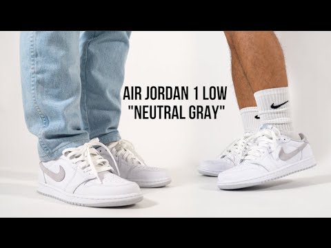 jordan 1 neutral grey low on feet