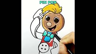 Dibujamos y Coloreamos al Muñeco Pin Pon de Toy Cantando | Dibujos para niños