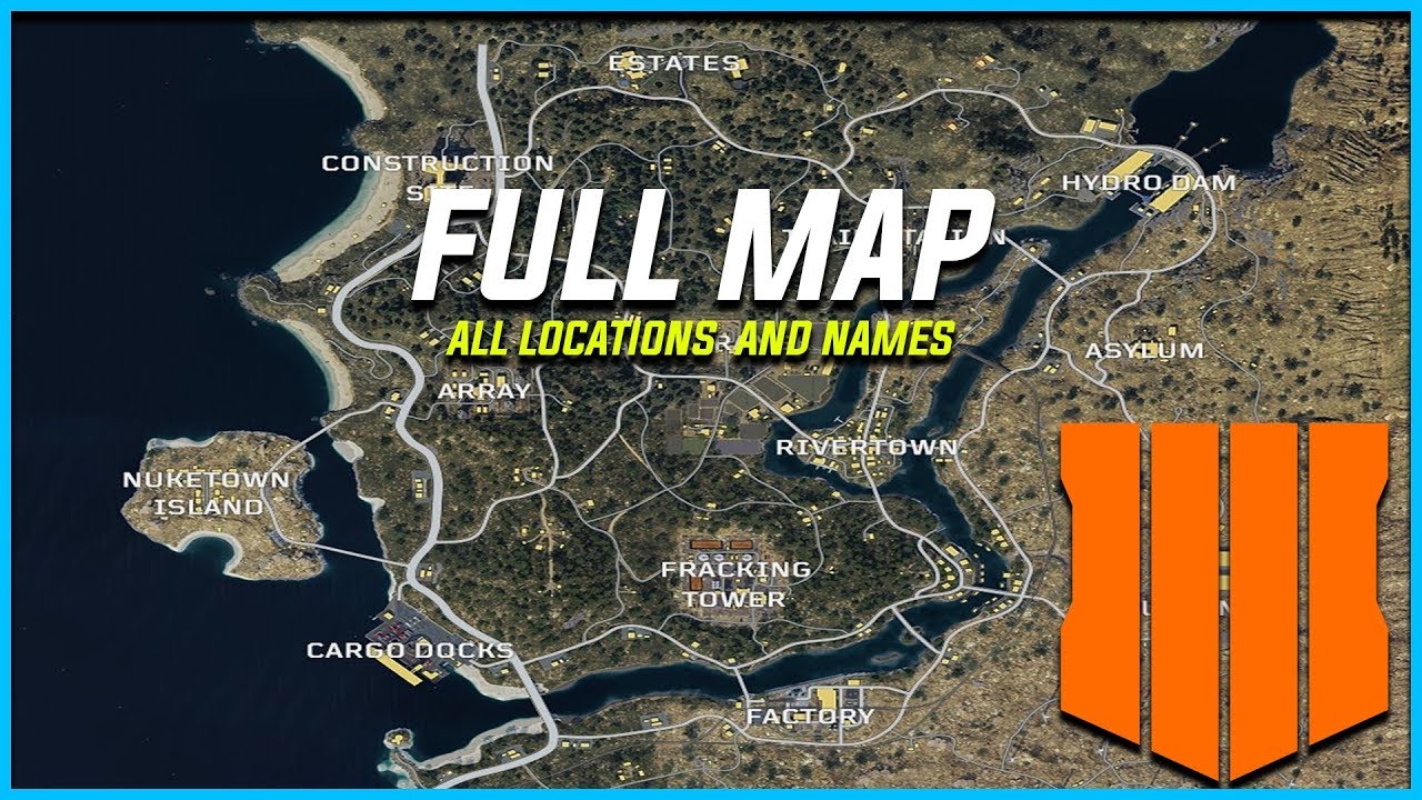 Black Ops 4 Blackout FULL MAP! (Names + Locations) YouTube