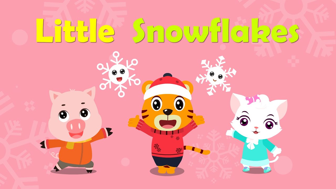 Little Snowflakes | Nursery Rhymes | Kids Songs - Baby Tiger - YouTube