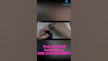 How to install batteries to WELOCK SECBN51? #welock #smartlock #diy