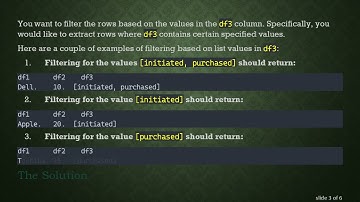 How to Filter DataFrame Rows Based on Specific List Values in Pandas