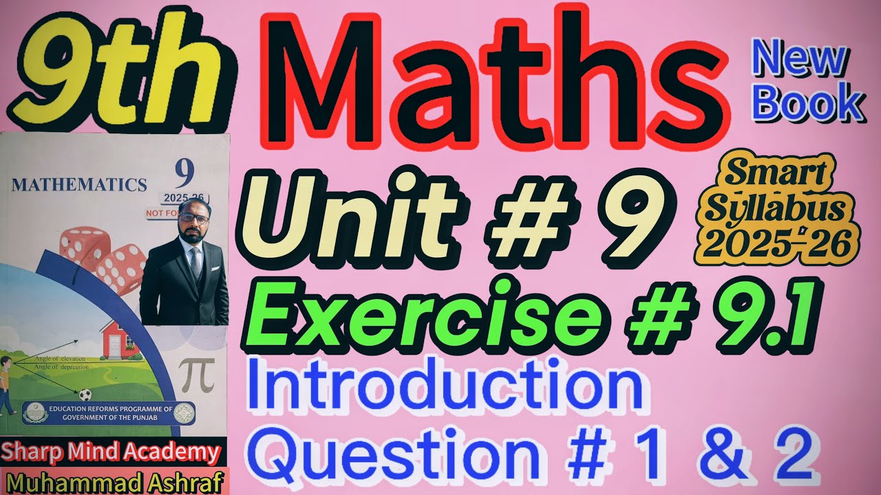 9th Math New Book 2025-26 Unit 9 Exercise 9.1 Introduction of similar figures, Question # 1 & 2