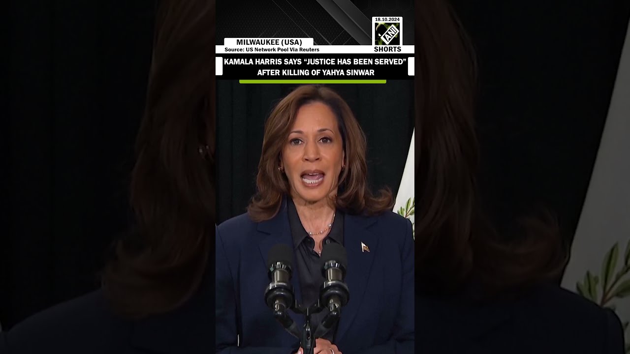  Justice Has Been Served Kamala Harris First Reaction After Killing Of Hamas Leader Yahya Sinwar