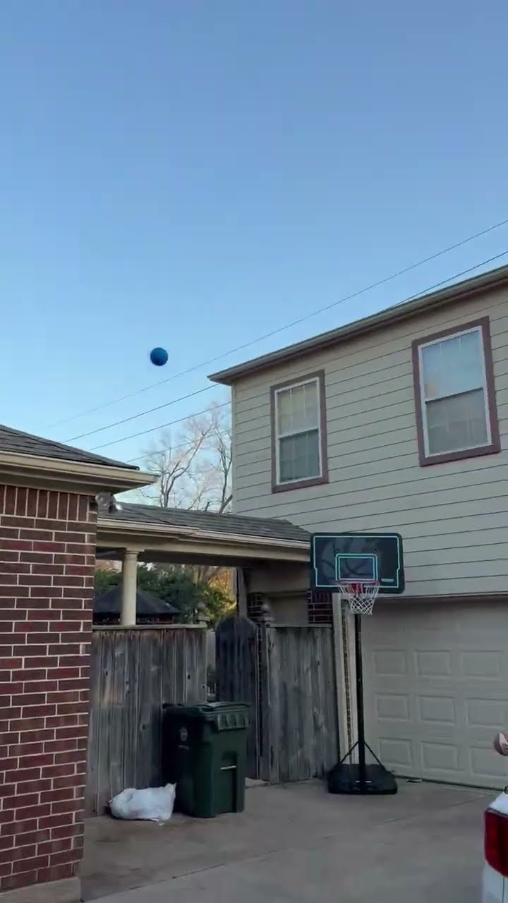 One-Handed Basketball Bounce Trick Shot || ViralHog