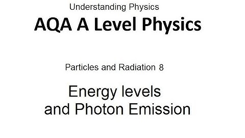 AQA A Level Physics: Energy Levels and Photon Emission