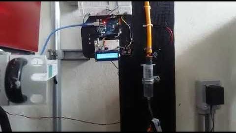 Sistema de inyeccion , arduino, lcd y boton