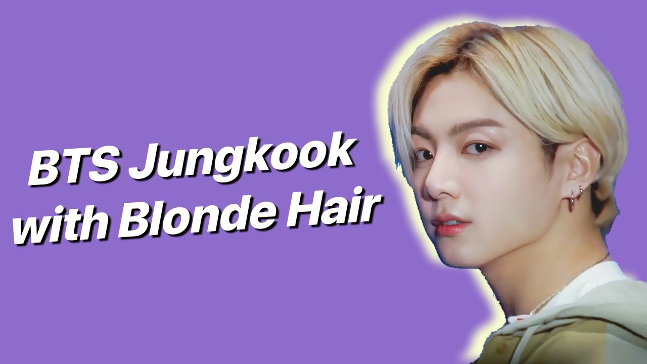 Clips of BTS Jungkook with blonde hair!!