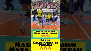 Debut Calista Diproliga  volleyball calistamaya shorts