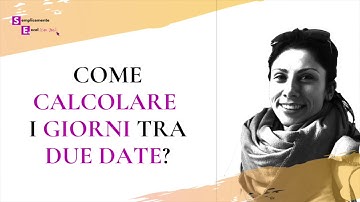 Semplicemente Excel - Come calcolare i giorni tra due date in Excel 2018 per Mac OS?