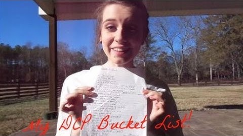 My DCP Bucket List! - DCP SA 2017