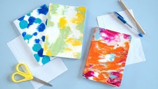 Pimp your Nootebooks and Journals | DIY Symmetrical Painting for Back to School