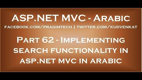 Implementing search functionality in asp net mvc in arabic