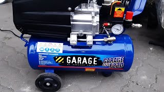Бытовой компрессор масляный Garage ST 24.F220/1.3 (Замер скорости накачки)