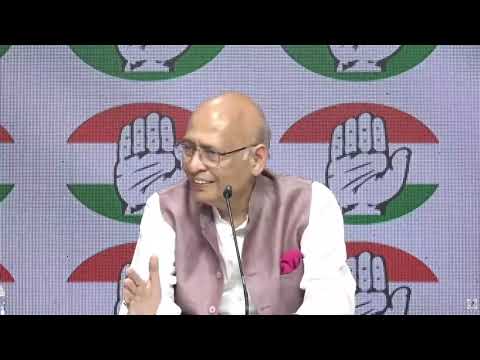 LIVE | Indian Express के खुलासे से मचा हड़कंप! Vote Chori पर Abhishek Manu Singhvi का बड़ा बयान