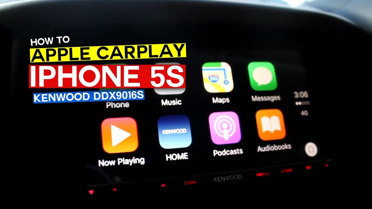Kenwood DDX9016S - How to Apple CarPlay with iPhone 5S - YouTube