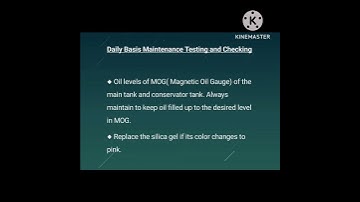 transformer maintenance