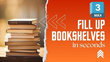 Array Modifier | Fastest WAY to Fill up Bookshelves  |  3ds Max Step-by-Step Tutorial