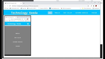 How to Create Responsive Navigation Bar using HTML and CSS for Project | ASP.NET CORE