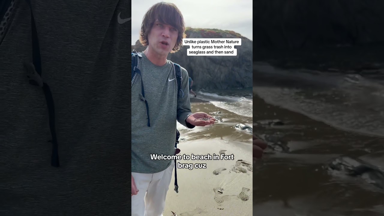 Стеклянный пляж в Калифорнии — не оставляйте следов на пляже, который разрушают люди