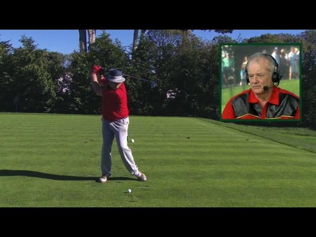 Bill Murray's swing is analyzed at AT&T Pebble Beach 