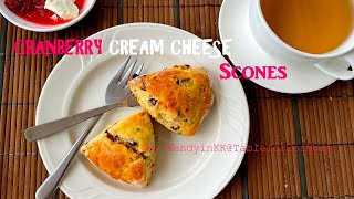 Cranberry Cream Cheese Scones