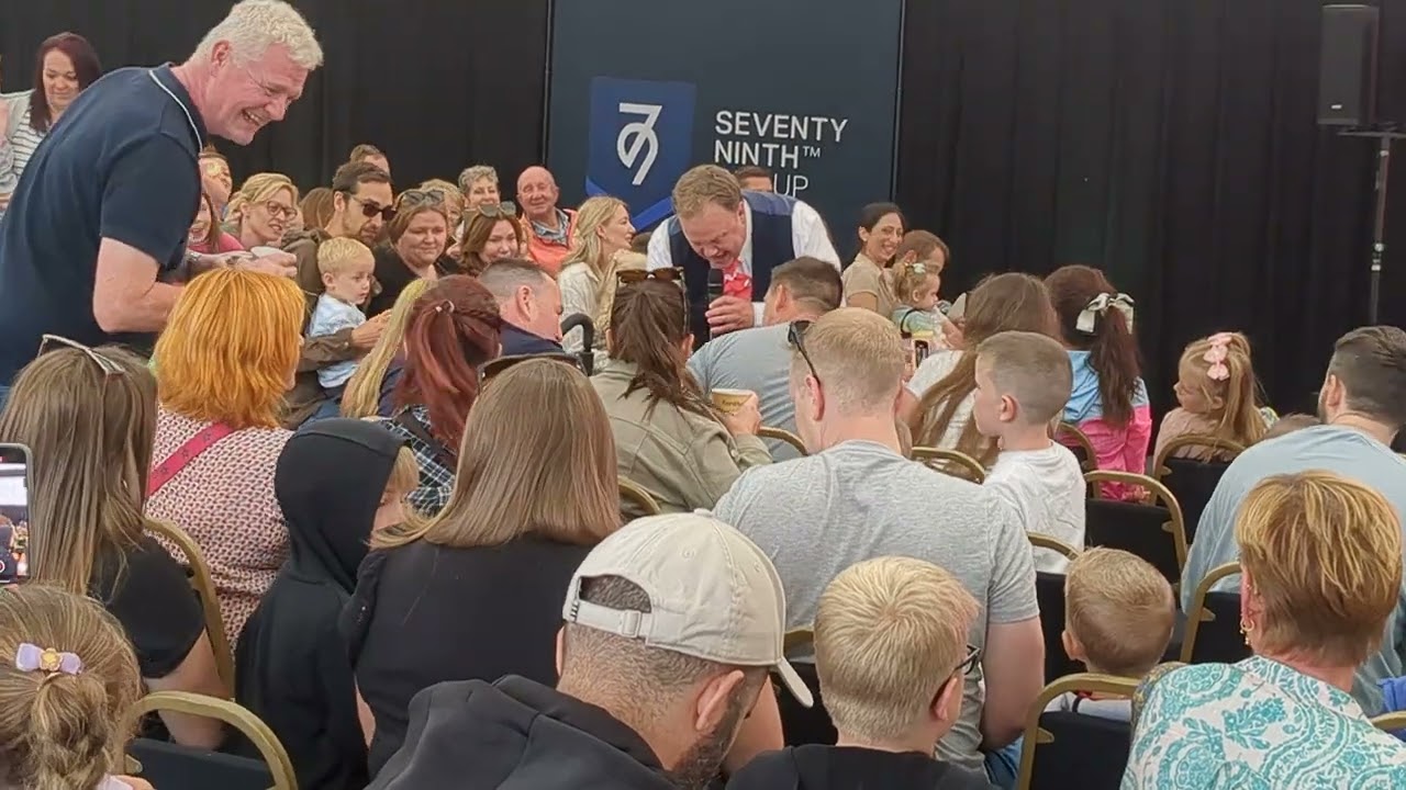 Justin Fletcher at Southport Flower show