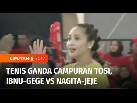 Tenis Ganda Campuran TOSI, Pasangan Ibnu-Gege Unggul Atas Nagita-Jeje | Liputan 6