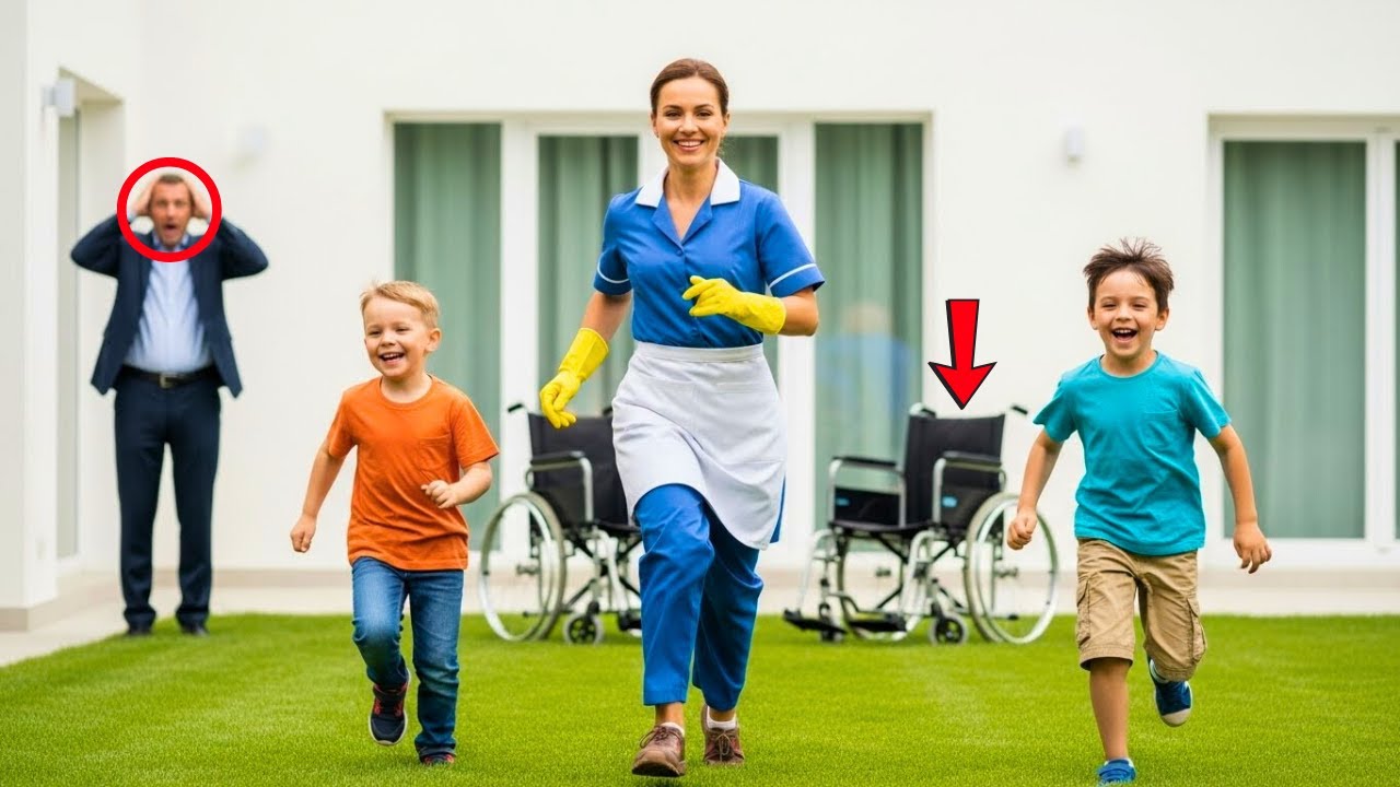 MILLIONÄR SCHOCKIERT, ALS ER PUTZFRAU MIT KINDERN IM ROLLSTUHL TRIFFT — DER MOMENT ÄNDERT ALLES
