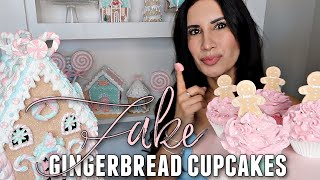 DIY FAKE GINGERBREAD CUPCAKES!