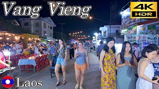 Пешеходная экскурсия по Ванг Вьенгу | Лаос🇱🇦 | 4K HDR