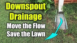 Move Downspout Drainage  Flexible Gutter Drain Pipe