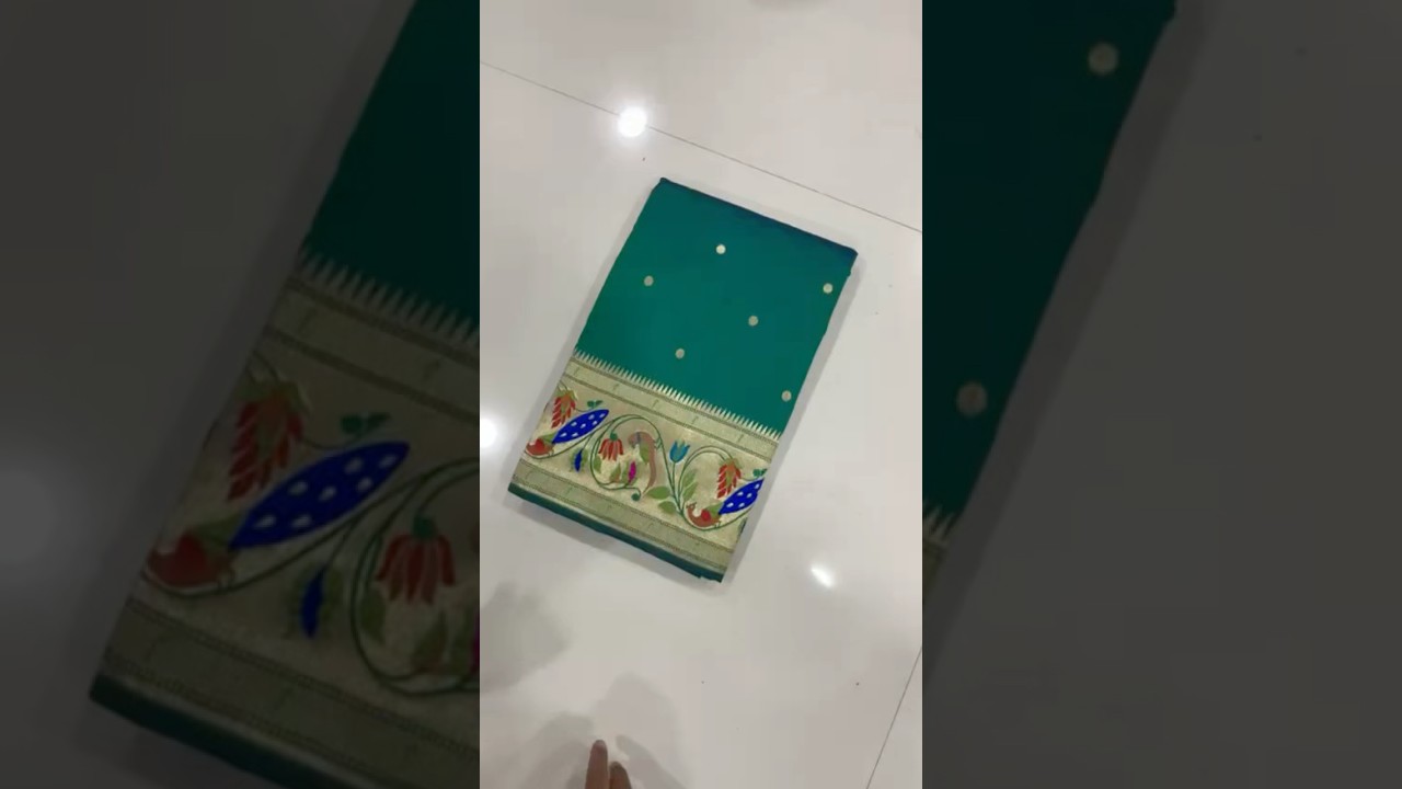 Pure Kanchipuram Paithani Silk Peacock Design Saree