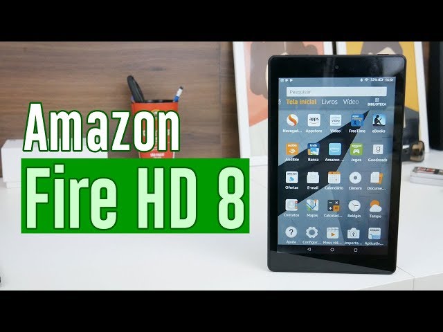 Uma olhada rápida no Kindle Fire HD8 — e como é usá-lo no Brasil ⁄ Manual  do Usuário