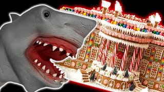 SHARK PUPPETS GINGERBREAD HOUSE CONTEST!!