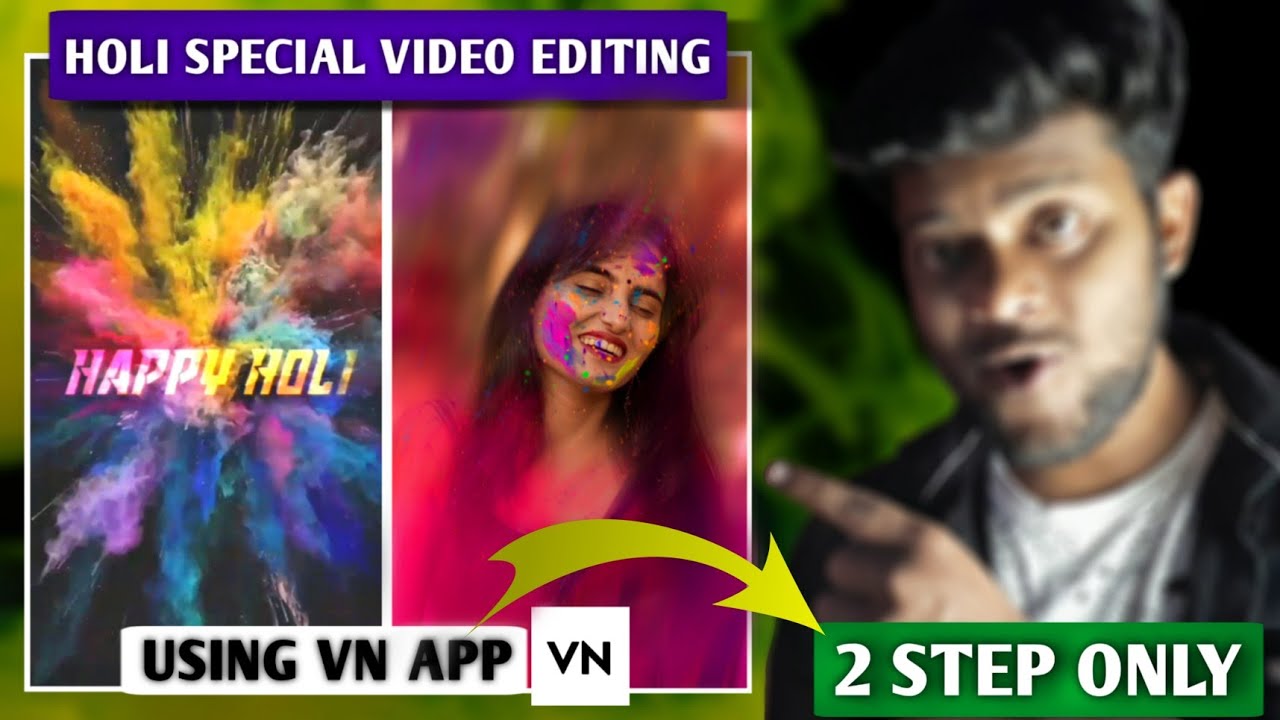 How to make Holi special video editing kaise banaye | Instagram Trending Happy holi reels editing