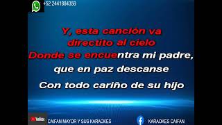 VALENTINA ELIZALDE - SOBRE LA TUMBA DE MI PADRE ... KARAOKE