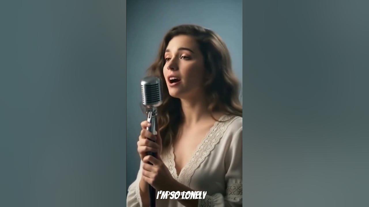 Pretty woman singing #imsolonely #music #love #song #ai