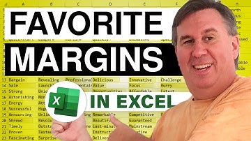 Excel Rev Up - My Favorite Margins: Episode 1285